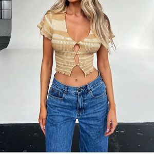 Knit crop top